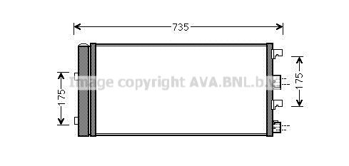 AVA QUALITY COOLING Конденсатор, кондиционер DAA5004D